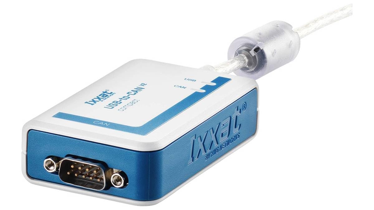 IXXAT 1.01.0281.11001 USB-to-CAN V2 Compact SUB-D9 No Isolation 5V