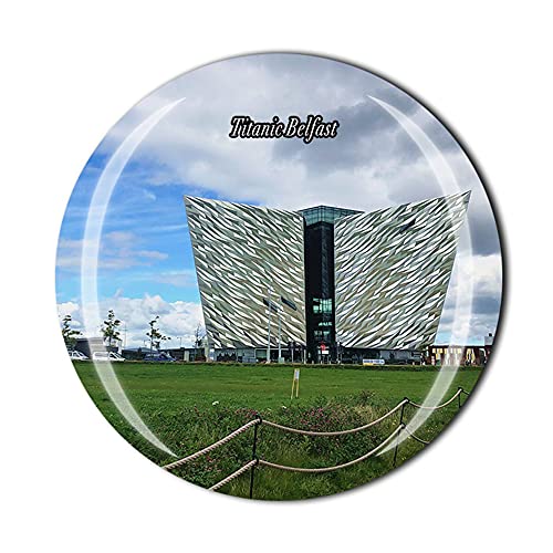Aimant de réfrigérateur Belfast Irlande du Nord - Cadeau souvenir - Collection d'autocollants magnétiques en cristal Cover