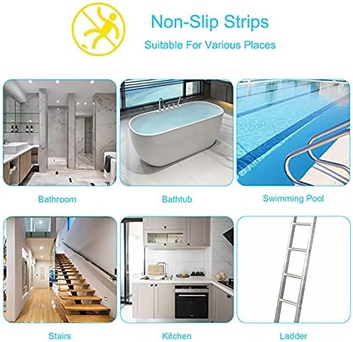 Miniatura 4 de 24 calcomanías antideslizantes para bañera, calcomanías antideslizantes para ducha, tiras de seguridad para niños, adhesivo fuerte para bañera, para