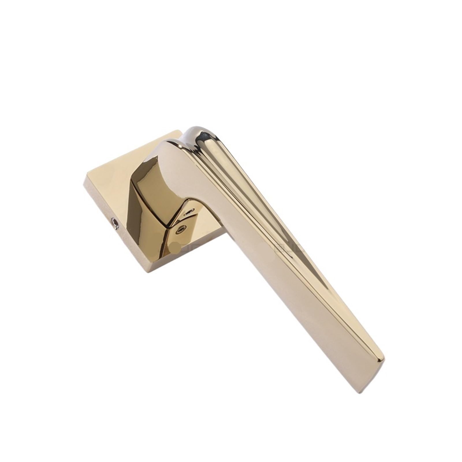 NYRXRYTCA Bedroom Kitchen Wooden Door Handle zinc Alloy Indoor Silent Door Lock(D32 S902 PVD Silent)