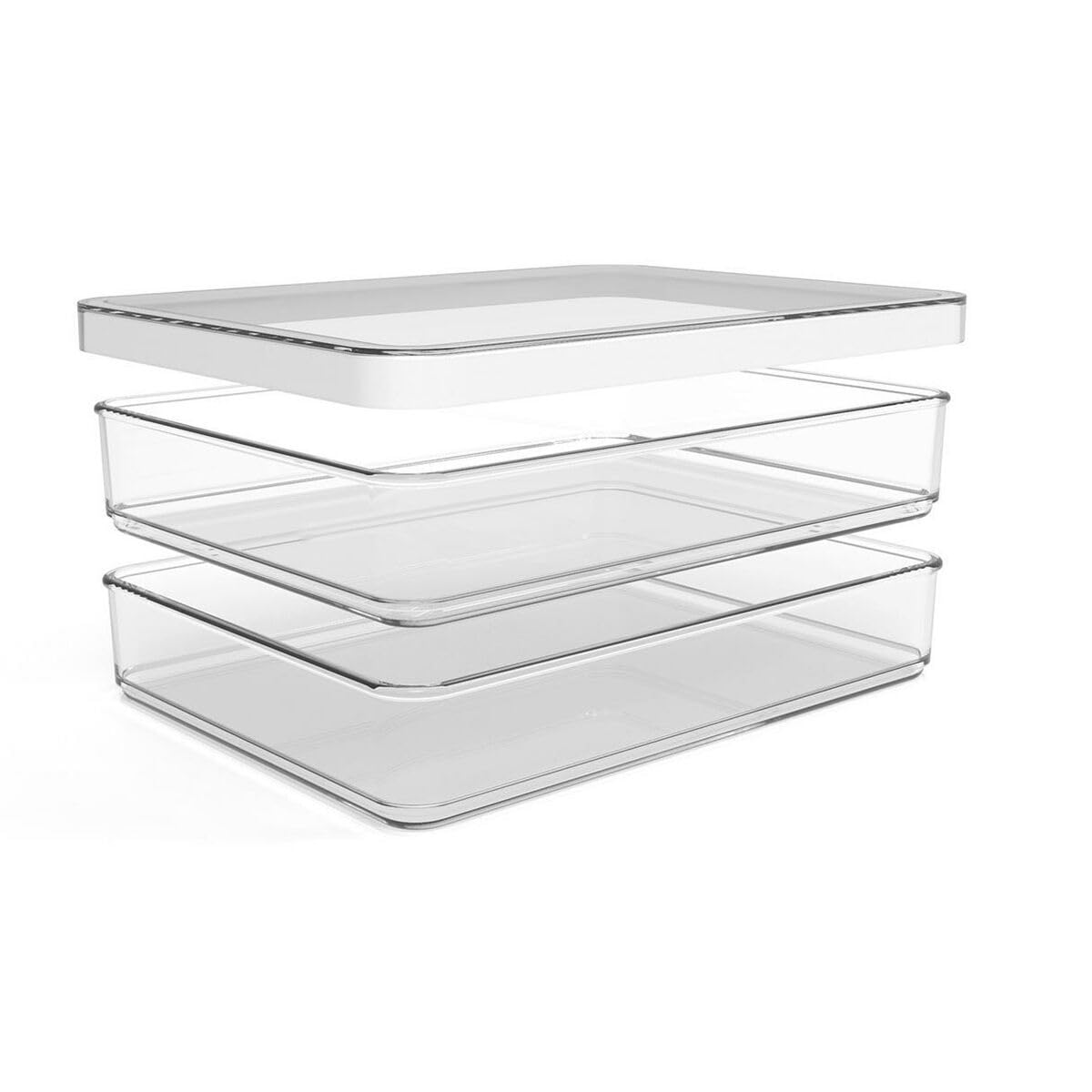 Rotho Transparent / White Housewares, Clear/White, Unica