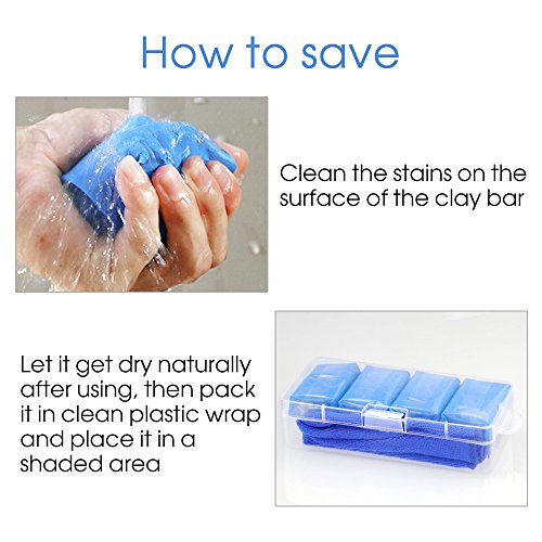 Fixget Lehm Professionele lakreinigingsklei voor lakverzorging en velgenreiniging, autodetaillering, Magic Clay Bar… - Image 6