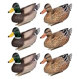 Heerweiyi Mallard Duck 6-Pack. Popular New Material EVA Collapsible Plastic Duck Decoy Mallard Duck Decoys,Easy to Carry and use, More Cost-Effective.