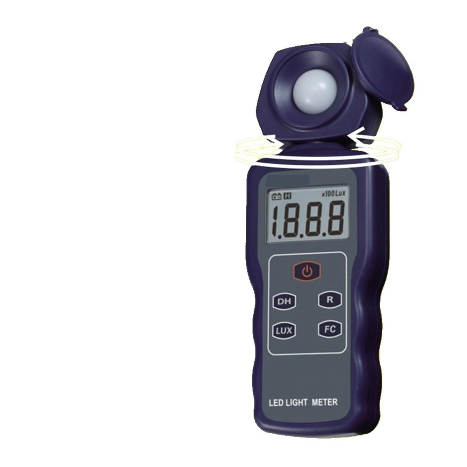Luxómetro, Medidor De Luz LED Profesional 0.1Lux-200000Lux 0.01FC-20000FC LCD LED Luz Digital Lux Meter Filter Lense + Sonda Giratoria Luxmeter