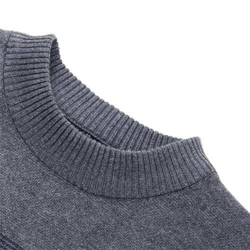 Men'S Striped Sweater Pullover Knitted Men'S Thickened Autumn and Winter Retro Casual Sweater4