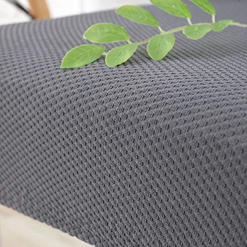 Image of Iseedy Removable Washable Office Chair Armrest Slipcovers Covers Pads (Gray)