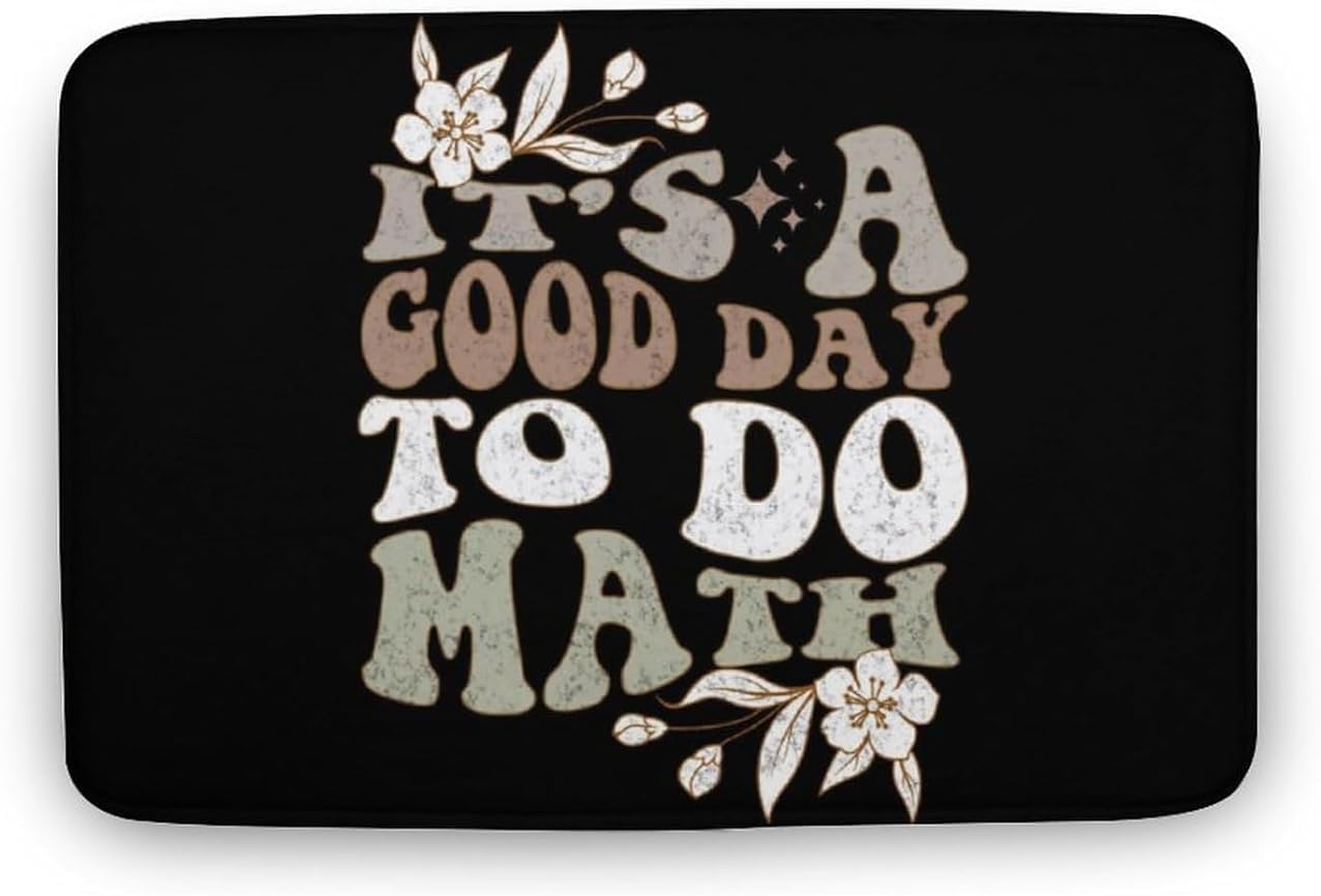 fmrsok Doormat Outdoor Entrance Welcome Its A Good Day to Do Math Welcome Mats Rugs Door Mats Kitchen Rug Mat Home Living Room Entrance 16x24 Inch