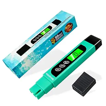  2020 Upgrade TDS Meter Water Quality Tester,HASFINE Digital Conductivity Meter 3 in 1 TDS,EC and Temperature Meter, Accuracy Testing Pen 0-9999 PPM Meter for Drinking Water, Aquariums,Pool and More