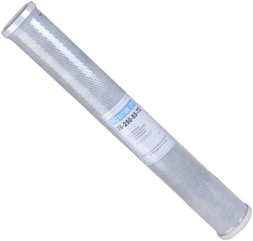 CTO Activated Carbon Water Filter - Reduce Chlorine, Odor - 20 Inch Universal Replacement Filter for Drinking Water Purification - Fits Most Water Purifiers