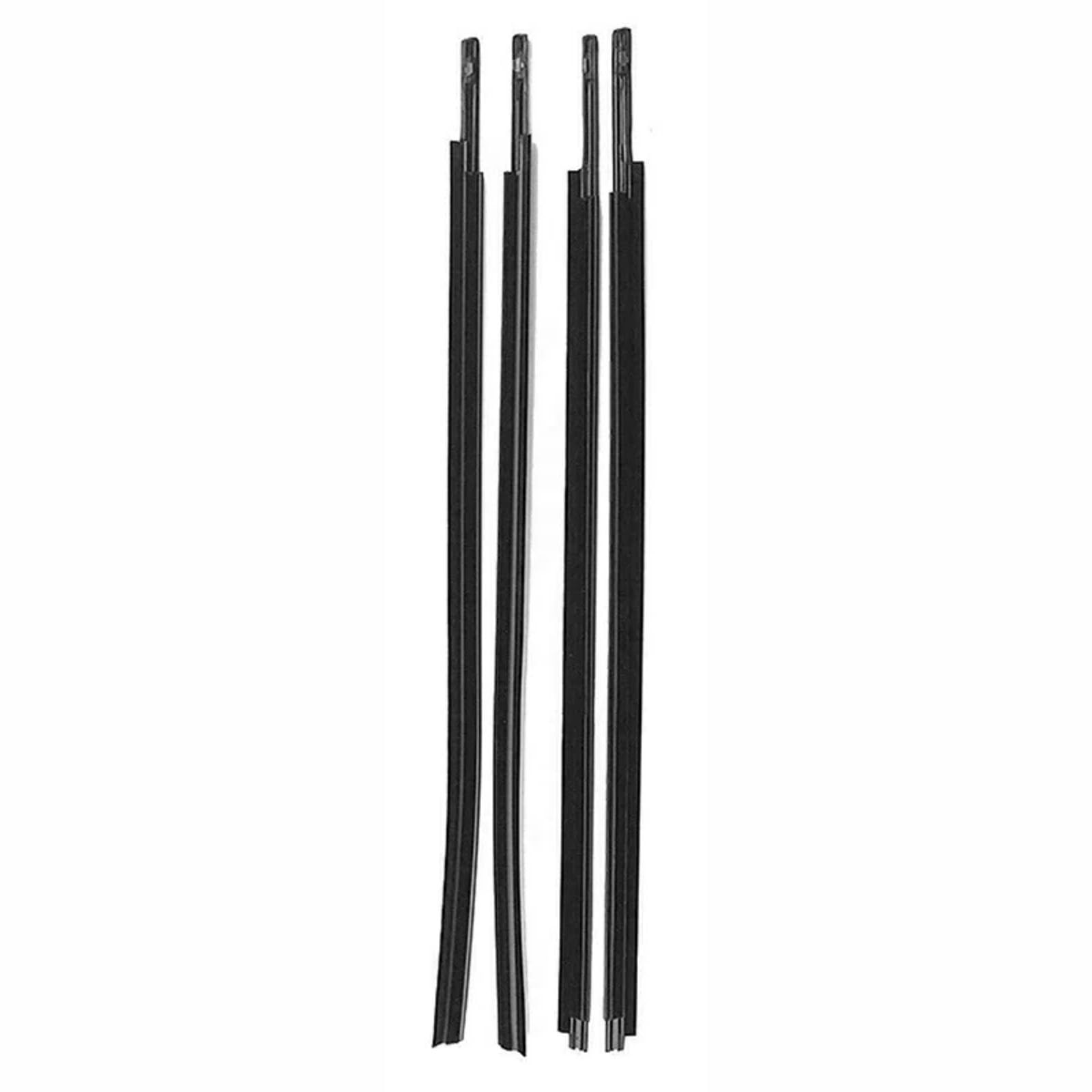 Wtixcrq One Color Auto Window Seal Trim Car Window Seals Compatible With Toyota For Tundra Crewmax 4-Doors 2007-2018 Outer Door Weatherstrip Sealing Moulding Trim 682100C020