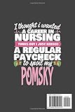 Zoom IMG-1 pomsky nurse dog love notebook