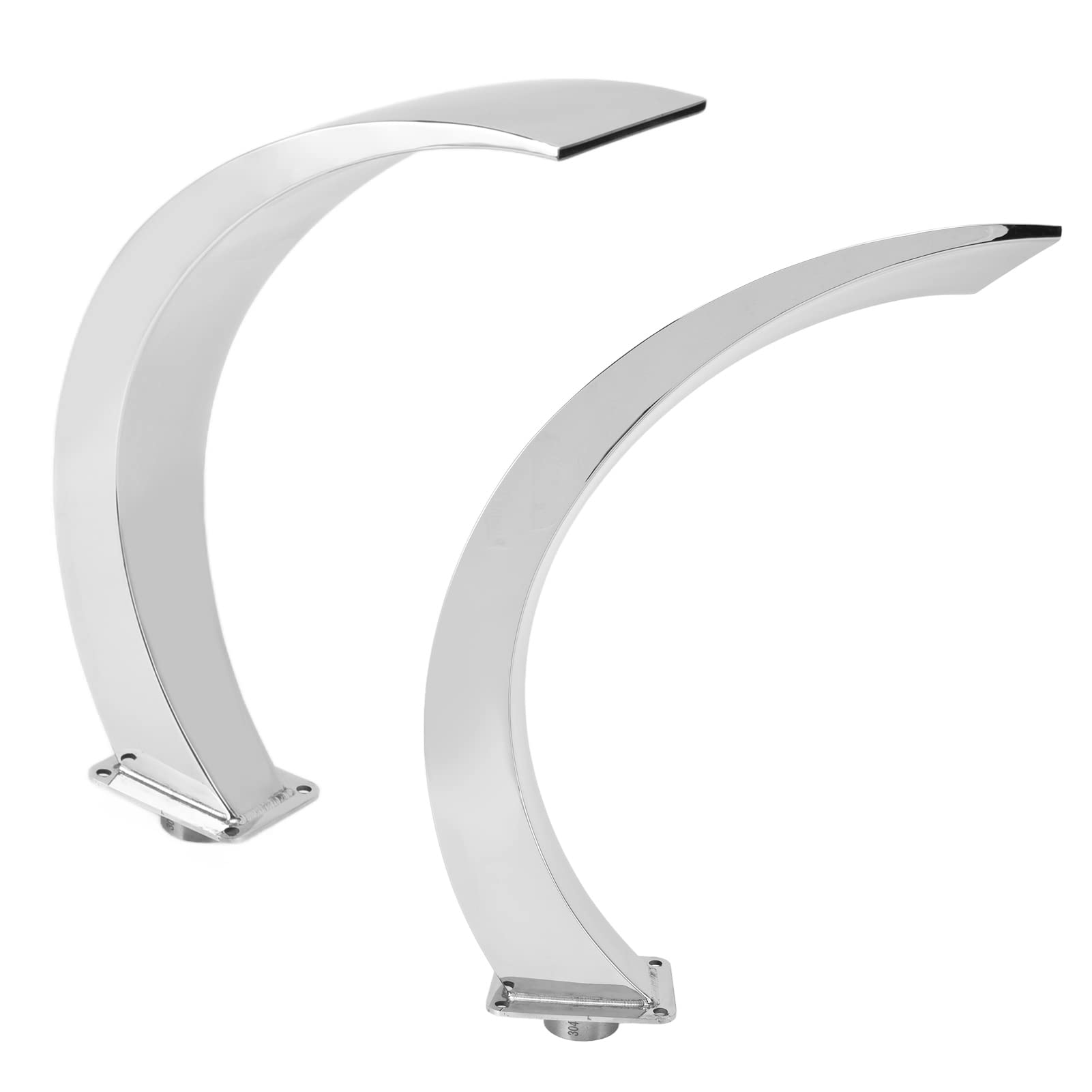 Fontana a Cascata per Piscina in Acciaio Inossidabile 304, Filettatura Interna G1, Design Curvo Arrotondato, per Piscina, Giardino, Parco Giochi con Acqua di Raffreddamento