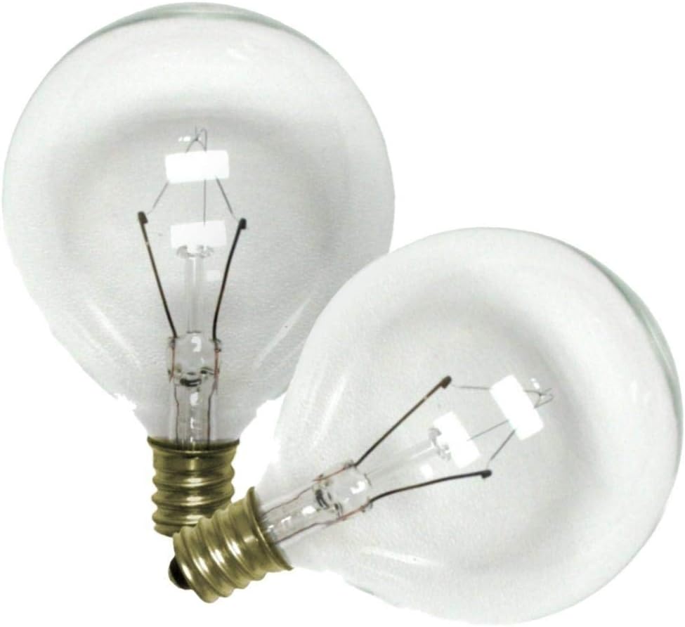 Sylvania 10367 - 40G16.5C/DAY/2PK Globe Daylight Full Spectrum Light Bulb