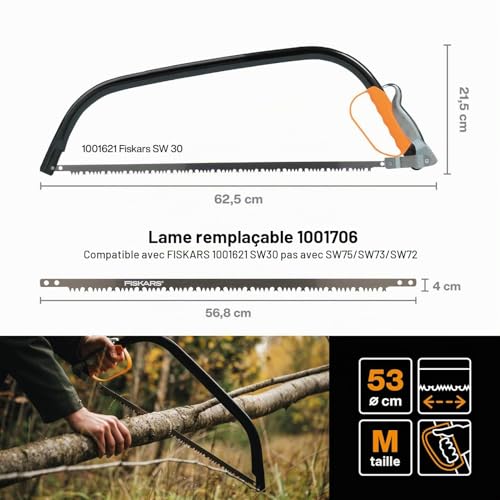 Fiskars Scie à bûches pour bois – vue 2