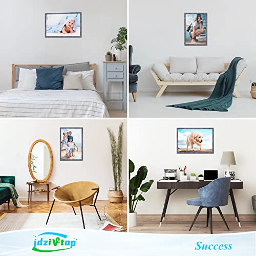 16X24 Rustic Blue Frame Set Of 2, Natural 24X16In Canvas Picture Poster Frame 2 Pack, Large Retro Gallery Concert Portrait Photo Wall Pic Frame, Anniversary/Wedding/Birthday/Thank You/Christmas Gift #TOP1