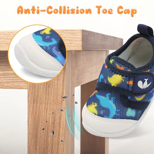Image of FEETCITY Baby Walking Shoes Boys Girls Infant Barefoot Shoes Breathable Lightweight Baby Slip On Shoes