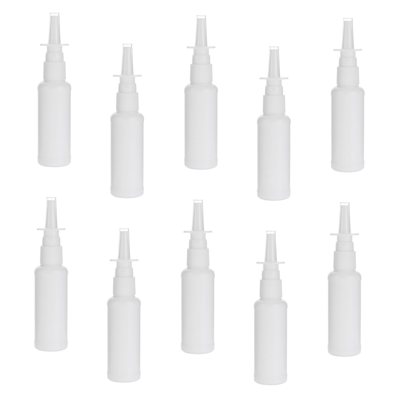 200 Stück Weiße 50ml Pe Sprühflaschen mit Schutzkappe