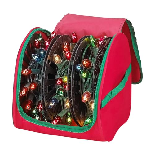 De Almacenamiento De Luces Navideñas: Estuche De Transporte Resistente Al Agua Para Exteriores, Contenedor Compacto De Decoración Navideña Para Cocina, Coche, Garaje, Escuela, De Temporad