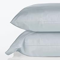 Vista 7 de Nate Home by Nate Berkus - Juego de 2 fundas de almohada de percal de 200 hilos, 100 % algodón, 2 piezas, juego de cama fresco, cómodo