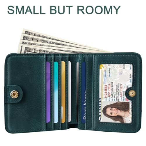 Image of Small Womens Wallet Thin Credit Card Holder Pocket Mini Purse | Compact Women Slim RFID Blocking Wallets Bifold Ladies Pocket Card Holders for Travel & Daily Use, Mandala