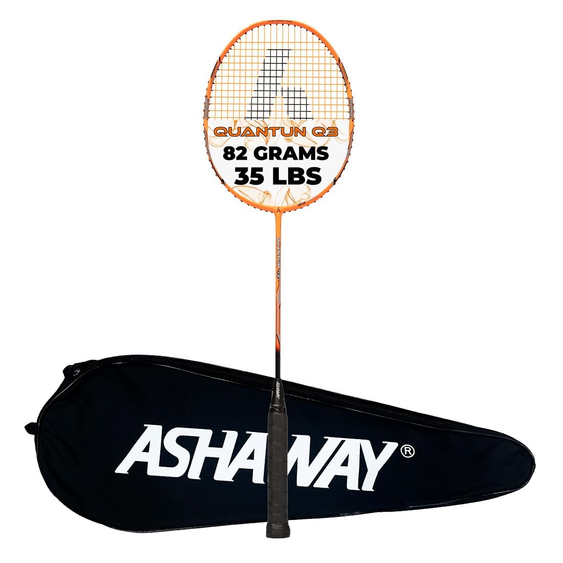 Quantum Q3 Badminton Racket | Strung | 82g | 35 LBS | Even Balanced | Best for Men and Women | Advanced Player-image-47