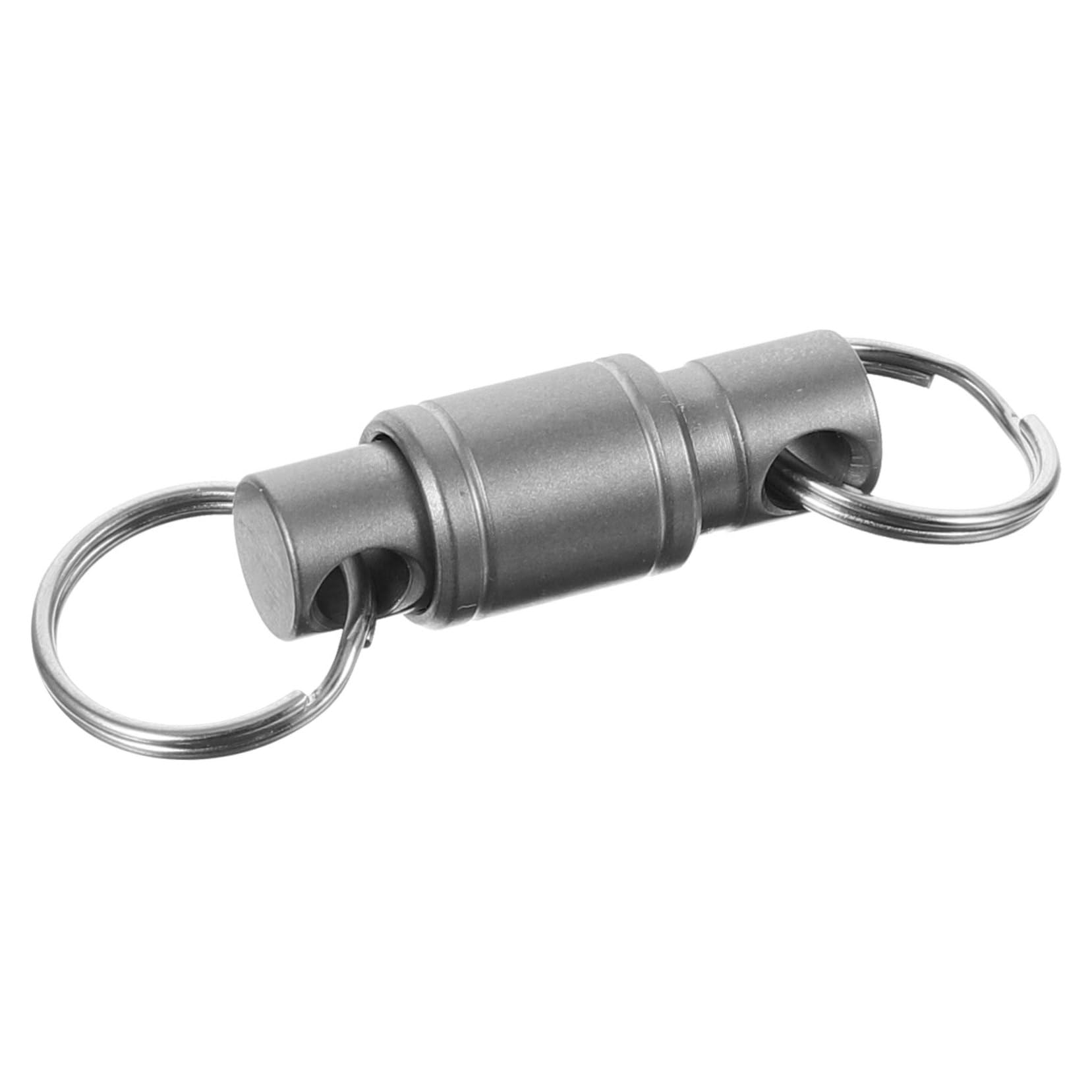 TOYANDONA Llaveros de Metal Rotativos con Doble Anillo Rápido y Desmontable para Exteriores Organizador de Llaves