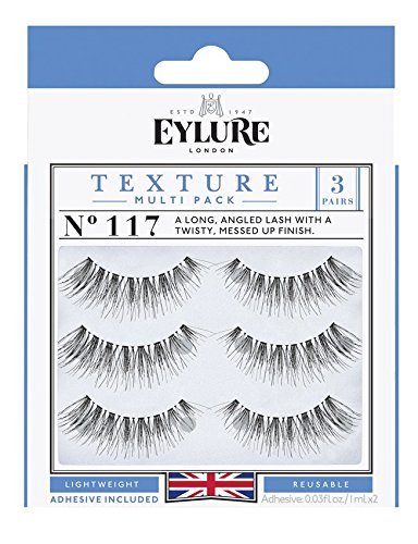 (Pairs) Eylure Texture #117 False Eyelashes, Black Multi-Pack by Eylure