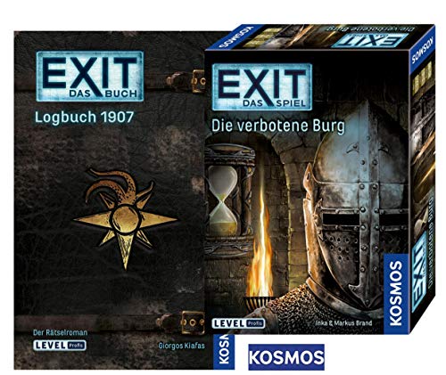 Preisvergleich Produktbild EXIT - Das Buch - Logbuch 1907 Taschenbuch + Kosmos 692872 verbotene Burg