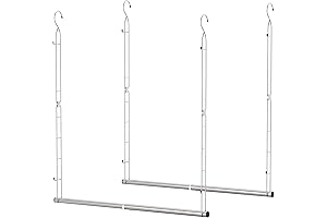 Double Hanging Closet Rod - Space Saving Storage Solution