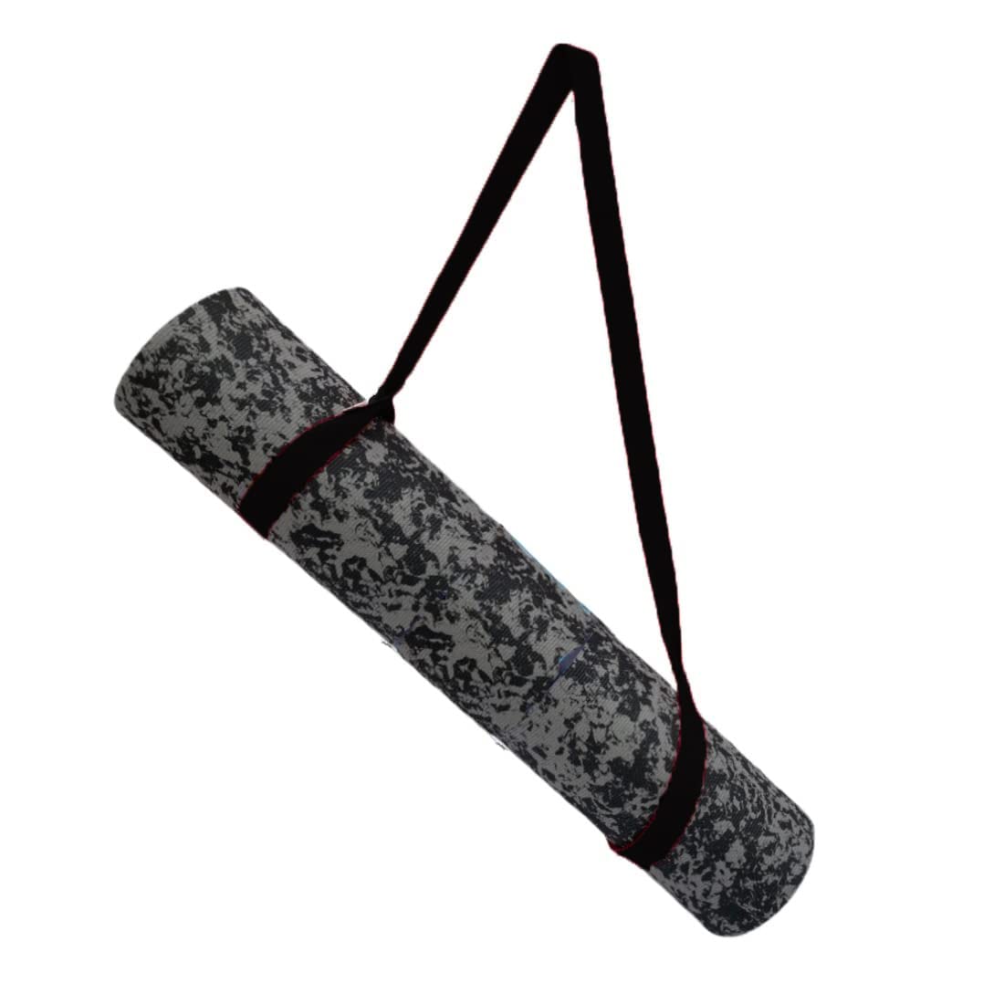 SPOKOFIT Camo Yoga Mat With Strap, Non Slip Foldable Mat Camouflage Seamless Pattern Sweat Absorbent, for Hot Yoga, Gym, Pilates, Fitness (4MM) (GREY & BLACK) (B0BMX5RYJ8) Amazon Price History, Amazon Price Tracker