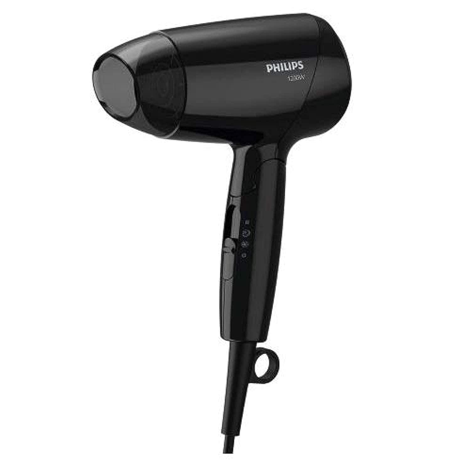 Philips Essential care.Thermoprotection.Foldable.DC 1200W motor.3 heat/speed settings + cold shot. No ions. Easy storage hook. Concentrator. 1.5m 3-pin, Bhc010/13-image-39