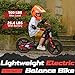 OLALA Electric Dirt Bike for Kids Aged 5-10, 340W Racing Grade Electric Motorcycle with Aluminum Frame, Up to 12MPH & 3 Speed Settings, Safe Disc Brakes, 16IN Knobby Tires