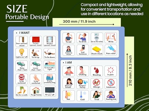 Communication Boards Set for Non Verbal Adults Aphasia Stroke Patients, Hospital and Care Home use, Picture Symbol Communication Cards - Image 7