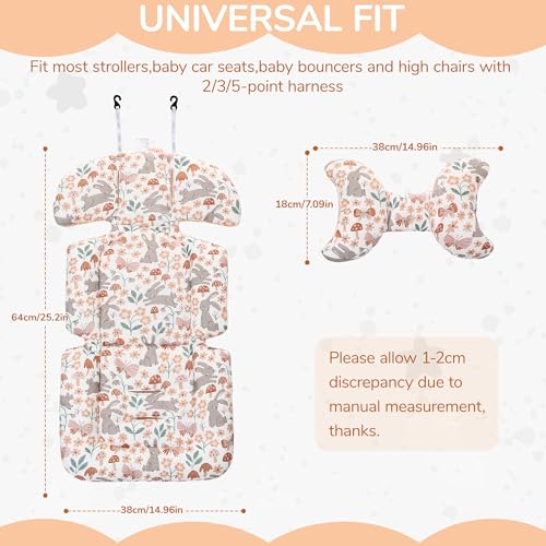 Coussin poussette universelle réversible pour corriger la posture de bébé - 3