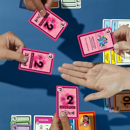 Monopoly Deal: Disney Stitch Edition Card Game | Based on Disney’s Lilo & Stitch | Officially Licensed Disney Kids Games | Ages 8+| 2-5 Players - image 7