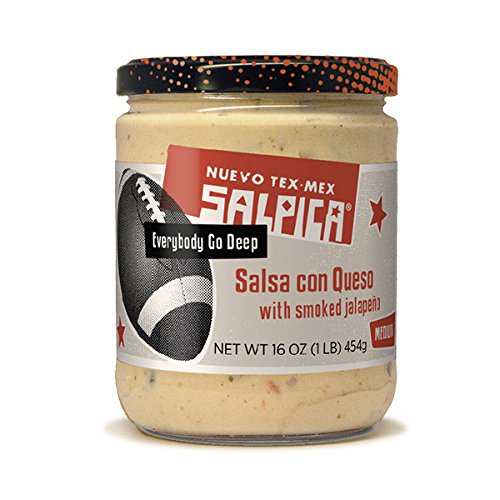 Salpica Salsa con Queso with Smoked Jalapeno, Medium Dip, 16 oz