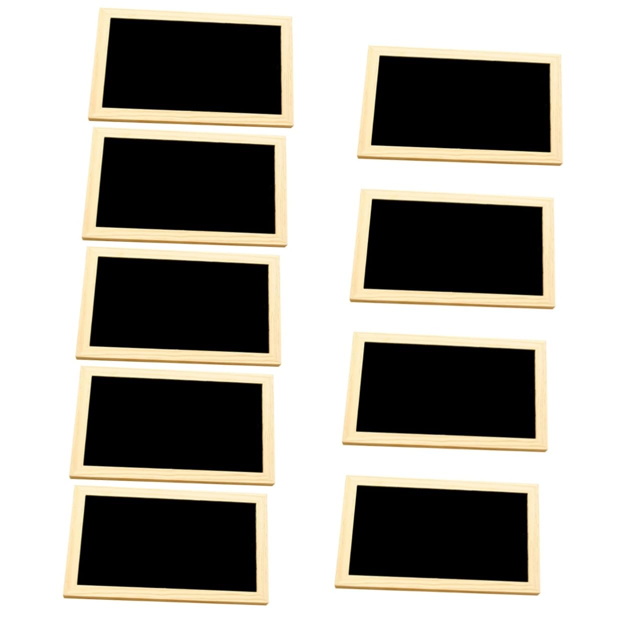 Cabilock 9stücke Kreidetafel Holzrahmen Abwischbare Einseitige Nachrichtentafel Mit Aufhängeschnur Kreative Wanddekoration Für Buffets Hochzeiten Und Partys