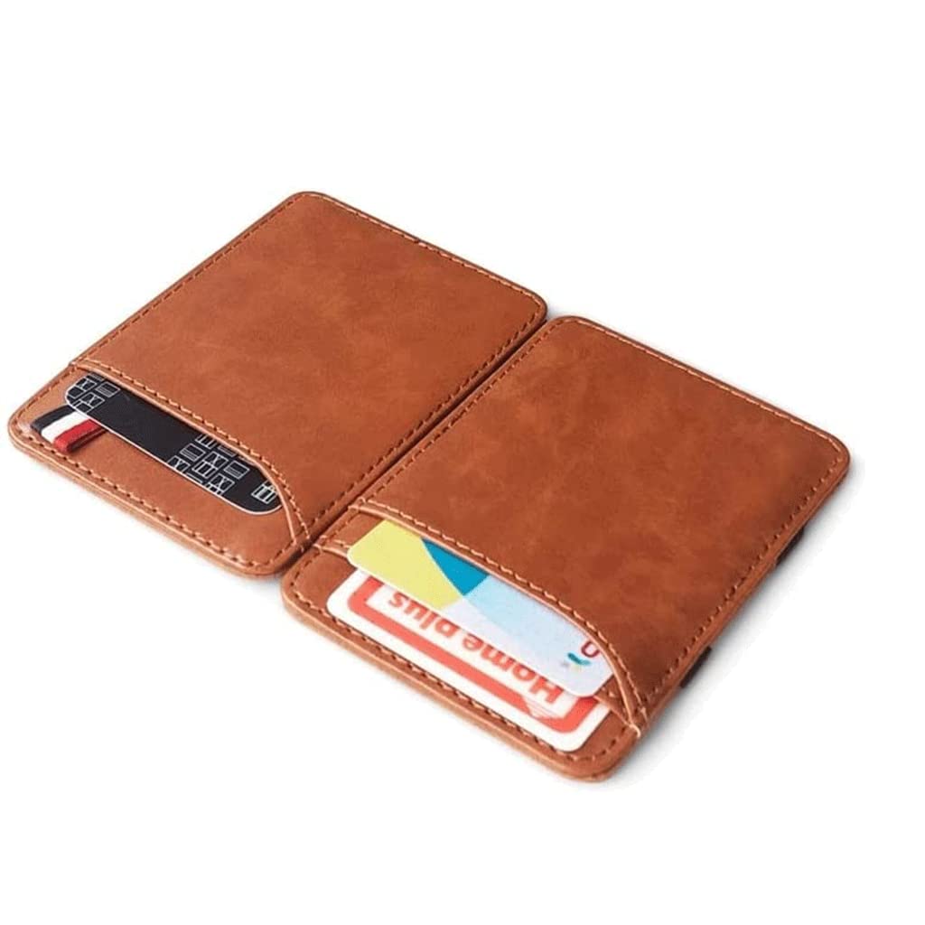 LIOONS Cartera Cartera De Cuero PU para Hombre, Cartera De Mano Vintage Ultrafina De Gran Capacidad para Hombres Y Niños, Tarjetero De Bolsillo Plegable para Monedas De Negocios Monedero