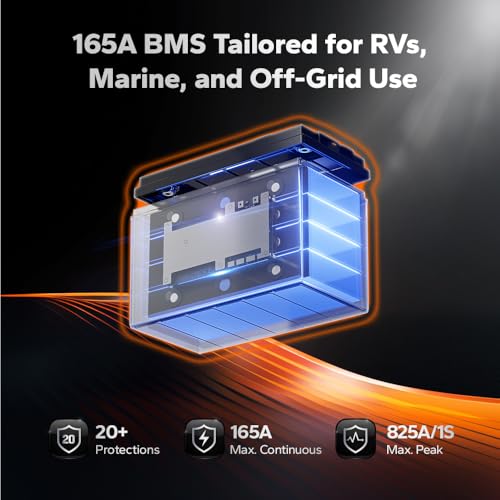Image of Litime 12V 165Ah Group 31 LiFePO4 Lithium Battery for RV Marine Boat(2Pack)