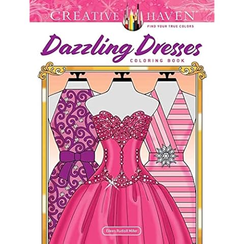 Creative Haven Dazzling Dresses Coloring Book (Creative Haven Coloring Books) Cover