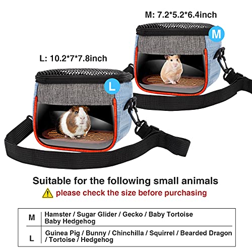 Hamster Carrier Bag - Cute Travel Sling for Small Animals, Rat,Gerbils, Sugar Glider, Gecko,Baby Hedgehog - Transport… - Image 5
