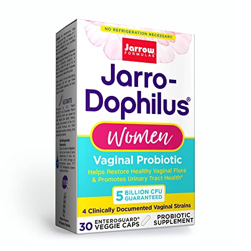 Jarrow Formulas Jarro-Dophilus Women - 5 Billion Viable Organisms Per Serving - 30 Enteric Coated Veggie Caps - Women’s Probiotic - Urinary Tract Health - Up to 30 Servings