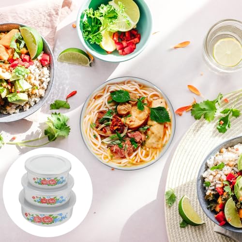 Kichvoe R0472FP01LN7D18W4U9P 3Pcs Enamel Mixing Bowl Set Vintage Enamel Bowl thumb #2