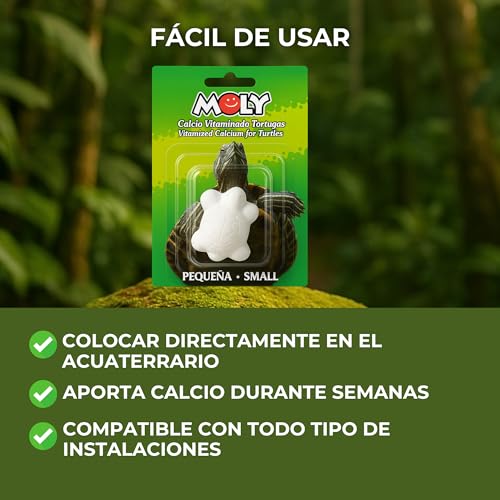 Moly Moly Moly Futter für Reptilien und Amphibien, Kalzium, kleine Schildkröten
