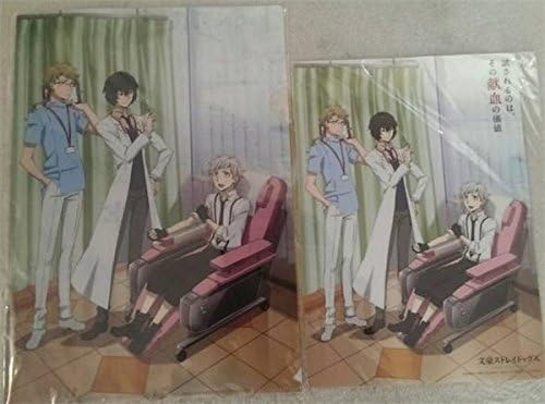 Amazon 文豪ストレイドッグス 赤十字献血コラボキャンペーン クリアファイル 下敷き アニメ 萌えグッズ 通販