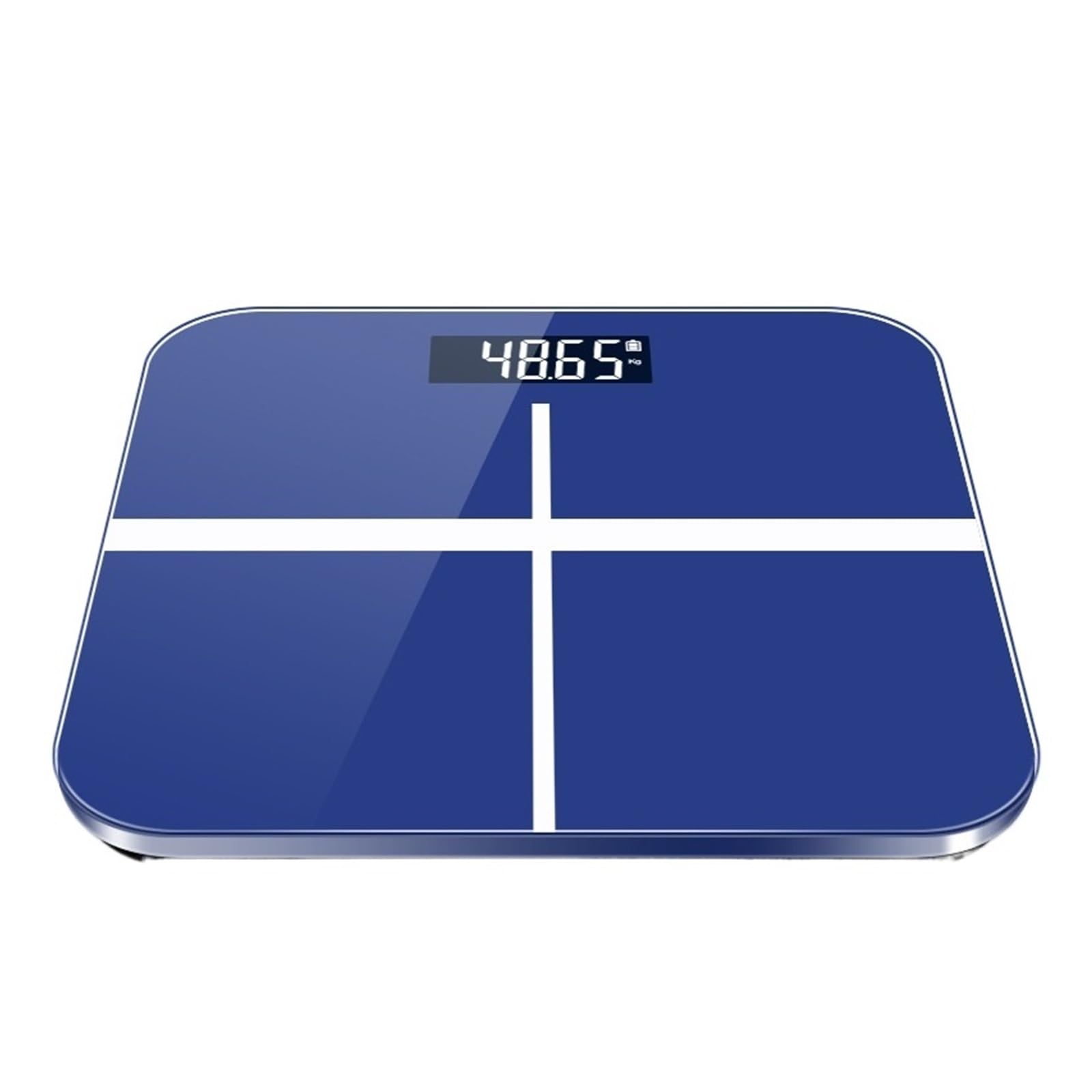 Báscula De Grasa Corporal Baño BMI Electrónica Inteligente Analizador Composición Digital Pantalla LCD Compatible Con Bluetooth Preciso FáCil De Leer(Sapphire blue)