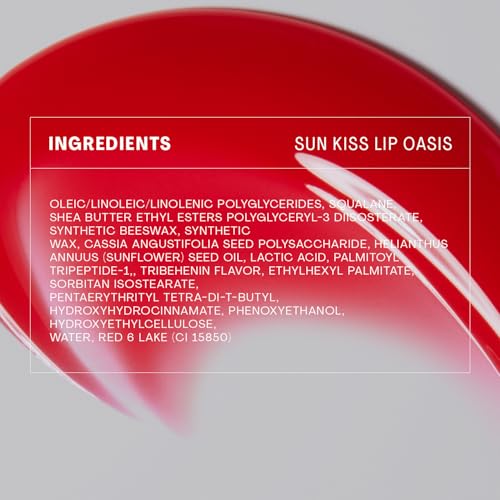 Image of The Outset Lip Oasis Hydrating Lip Balm, Glossy Moisturizing Lip Treatment for Dry, Sensitive Lips, Clean, Vegan & Gluten-Free, Sheer Tint Sun Kiss, 0.3 oz