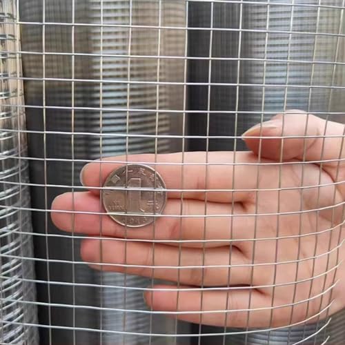 Odporna na gryzonie ocynkowana siatka druciana – średnica otworu 10 mm, tkanina sprzętowa ze stali nierdzewnej do szczelin domowych i ogrodowych, 1 x 9 m rozwiązanie barierowe dla gryzoni