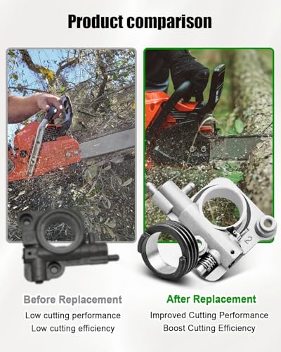 AUGREX Bomba de óleo de montagem de lubrificação automática adequada para motosserra Echo CS-330MX4