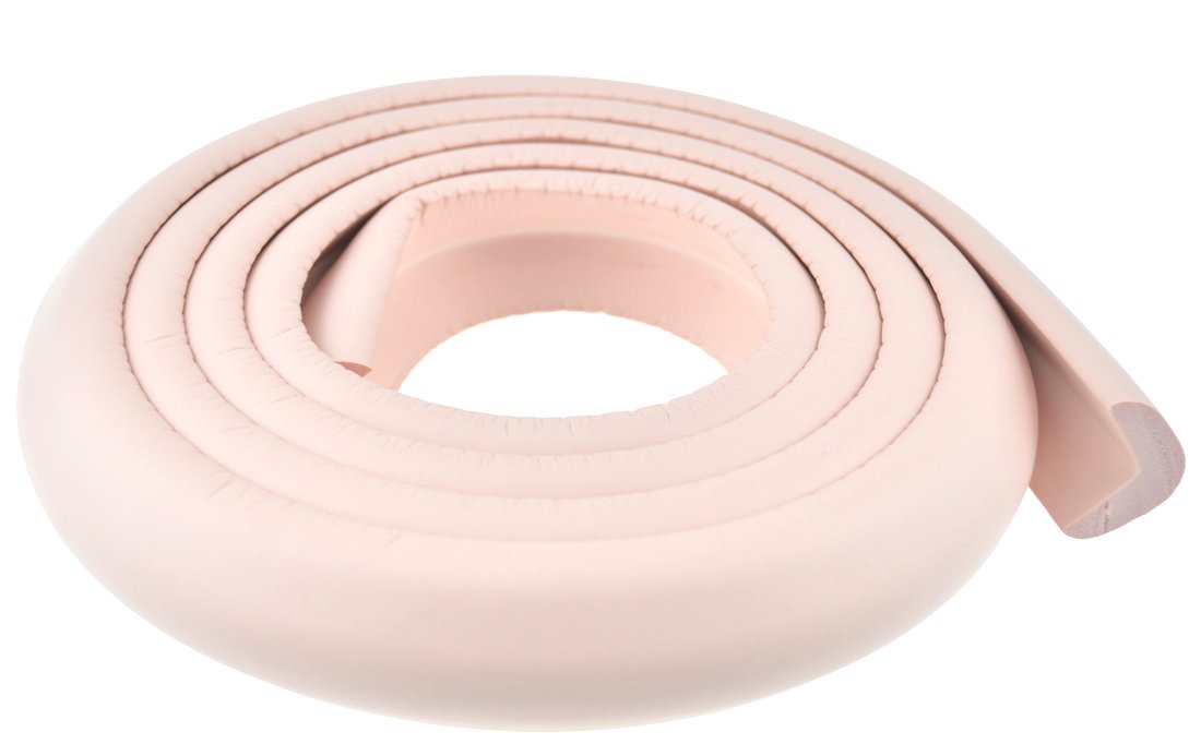FiveSeasonStuff All Season Premium Foam Cushion Table Edge and Corner Guards / Edge Protectors / Edge Cushion / Edge Guards / Baby Proofing Child Proofing (Standard L-Profile Edge Protector Pink 1pc 2Metre (T:5-8mm))